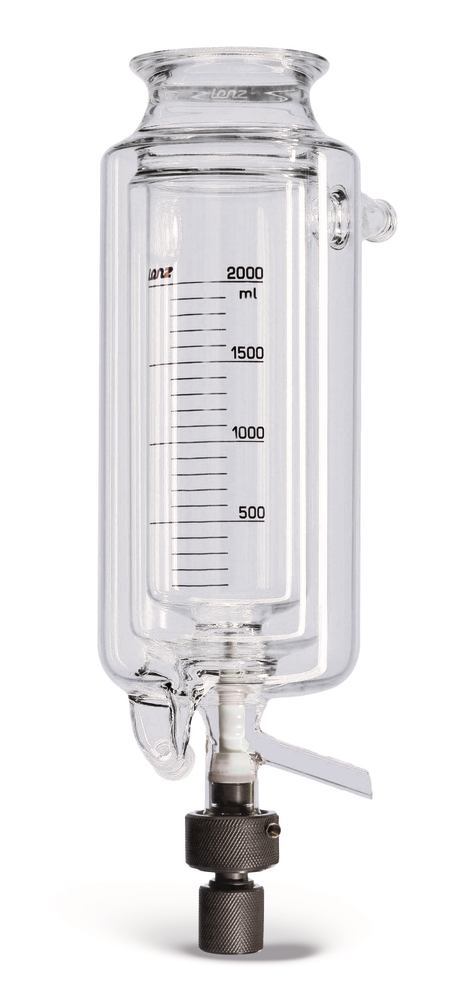 Reaction vessel, DN100, 0.25 l, cylindr., grad., temp. vacuum jacket - Luminix Health
