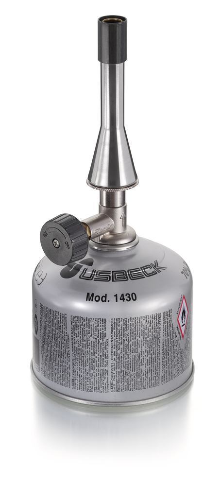 Teclu burner for cartridges model 1421, H 140mm, suitable for cartr. type 1430 - Luminix Health