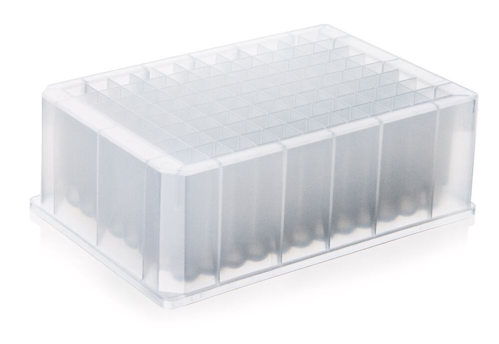 Deepwell plate (2.2 ml), Square wells, round base, 24 unit(s) - Luminix Health