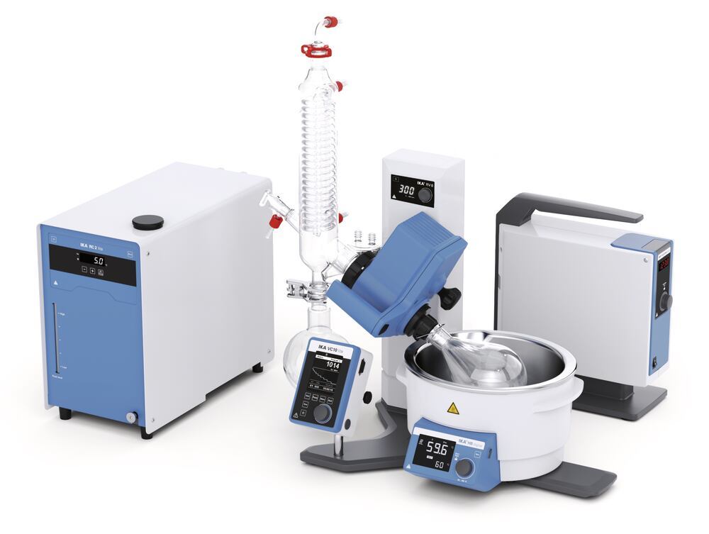 RV 8 pro V-C rotary evaporator, Complete package, coated glassware, 1 unit(s) - Luminix Health