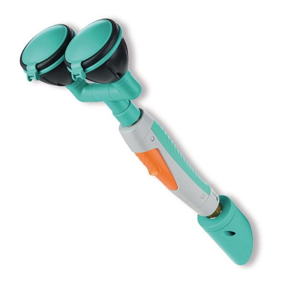 Hand-held eye shower for diag installat, Two spray heads, 1 unit(s) - Luminix Health