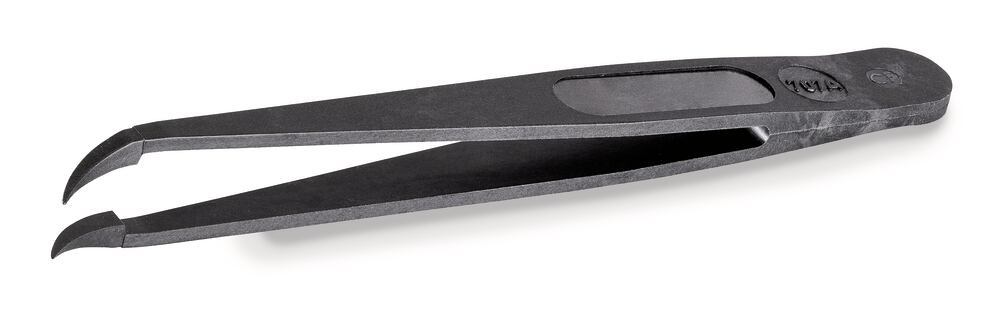 ROTILABO® plastic tweezers, Curved tip fine, 50 unit(s) - Luminix Health