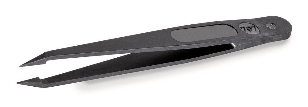 ROTILABO® plastic tweezers, Straight tip fine, 50 unit(s) - Luminix Health