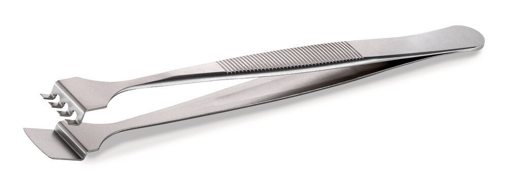 SA stainless steel wafer-tweezers, 4 teeth, 1 unit(s) - Luminix Health