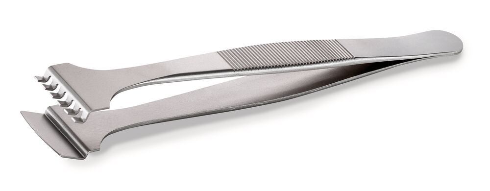 SA stainless steel wafer-tweezers, 6 teeth, 1 unit(s) - Luminix Health