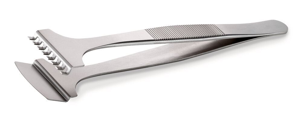SA stainless steel wafer-tweezers, 8 teeth, 1 unit(s) - Luminix Health