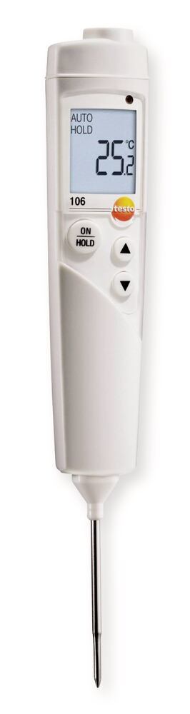 Penetration thermometer testo 106 set, Contains LITHIUM-ION CELLS., 1 unit(s) - Luminix Health
