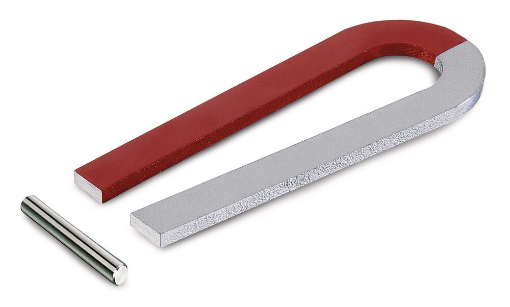 Horseshoe magnet, L 100 x W 40 x H 3 mm, thigh width 10mm, 1 unit(s) - Luminix Health