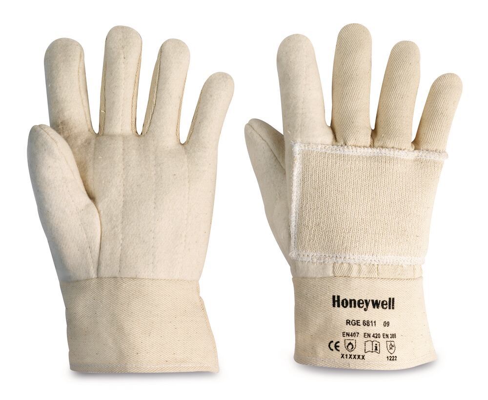 RGE 6811 heat-resistant gloves, size 9, CRYSTAL S REINFORCED, cotton, 6 pair - Luminix Health