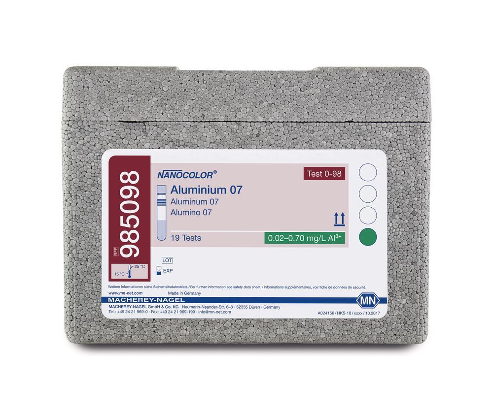 NANOCOLOR® round cuvette test, Aluminium 07, 1 unit(s) - Luminix Health