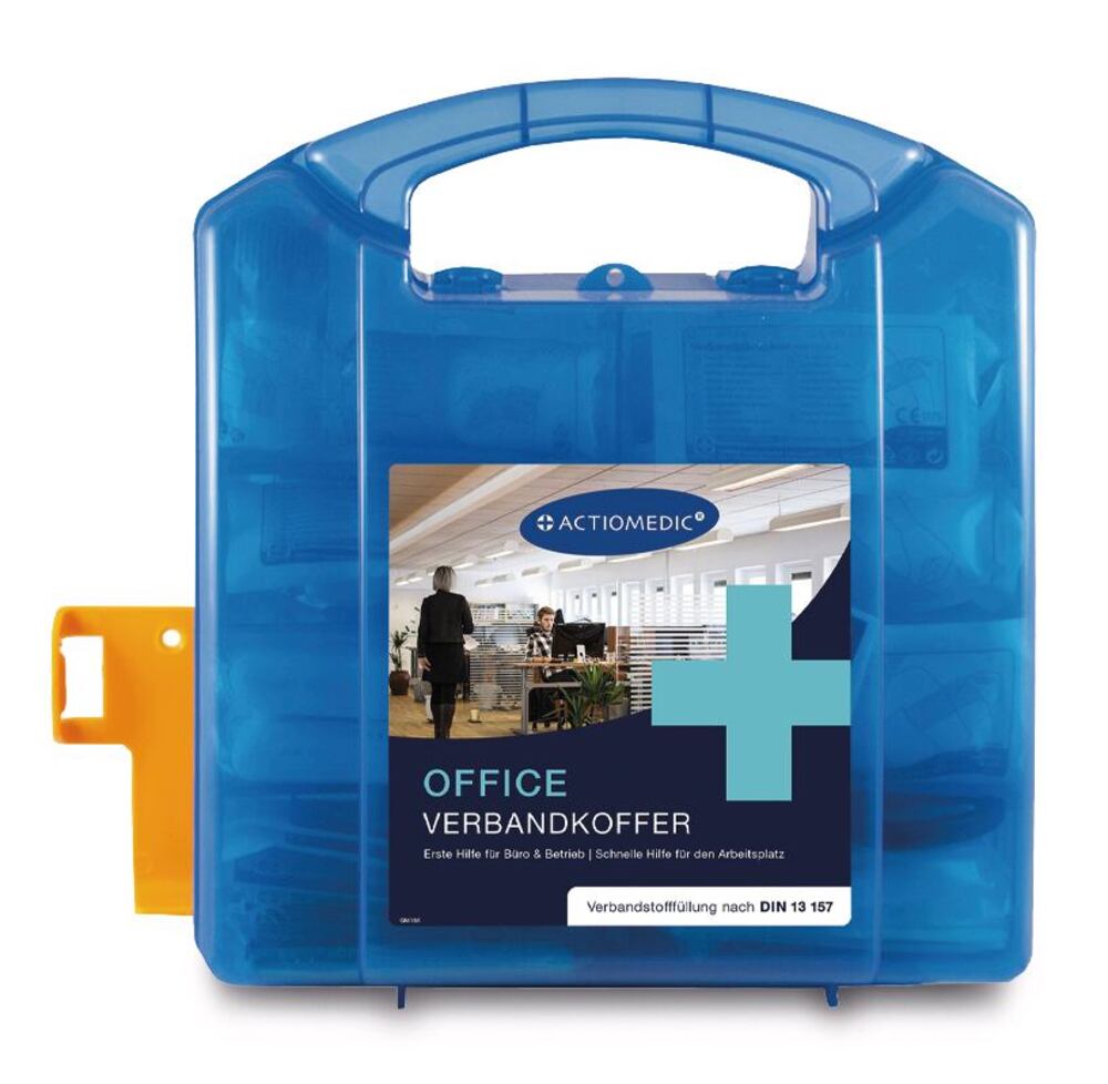 OFFICE first-aid kit, Filling acc. to DIN 13157, 1 unit(s) - Luminix Health