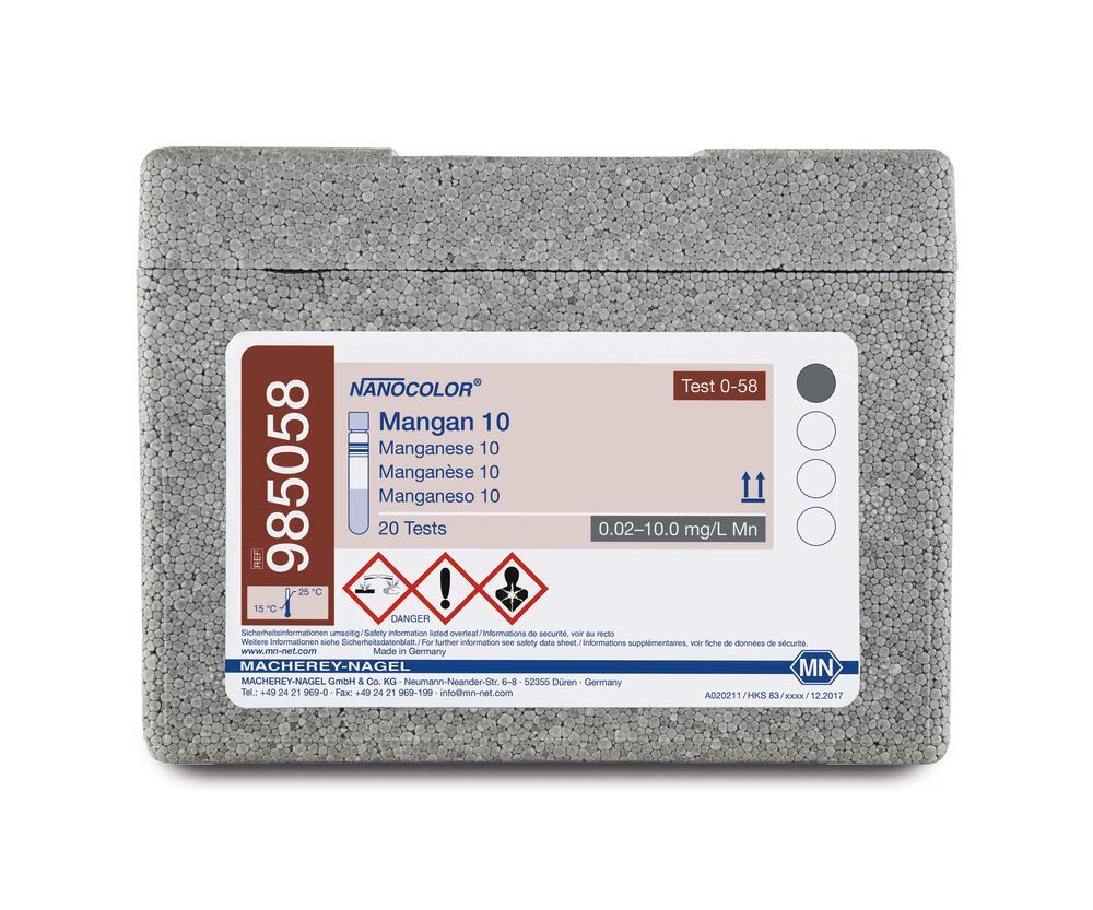NANOCOLOR® round cuvette test, Manganese 10, 1 unit(s) - Luminix Health