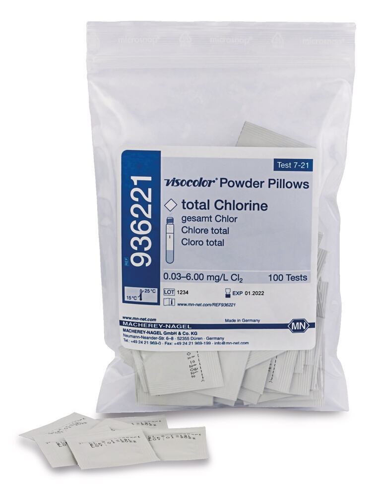 VISOCOLOR Powder Pillows, Total chlorine/ozone, 1 unit(s) - Luminix Health
