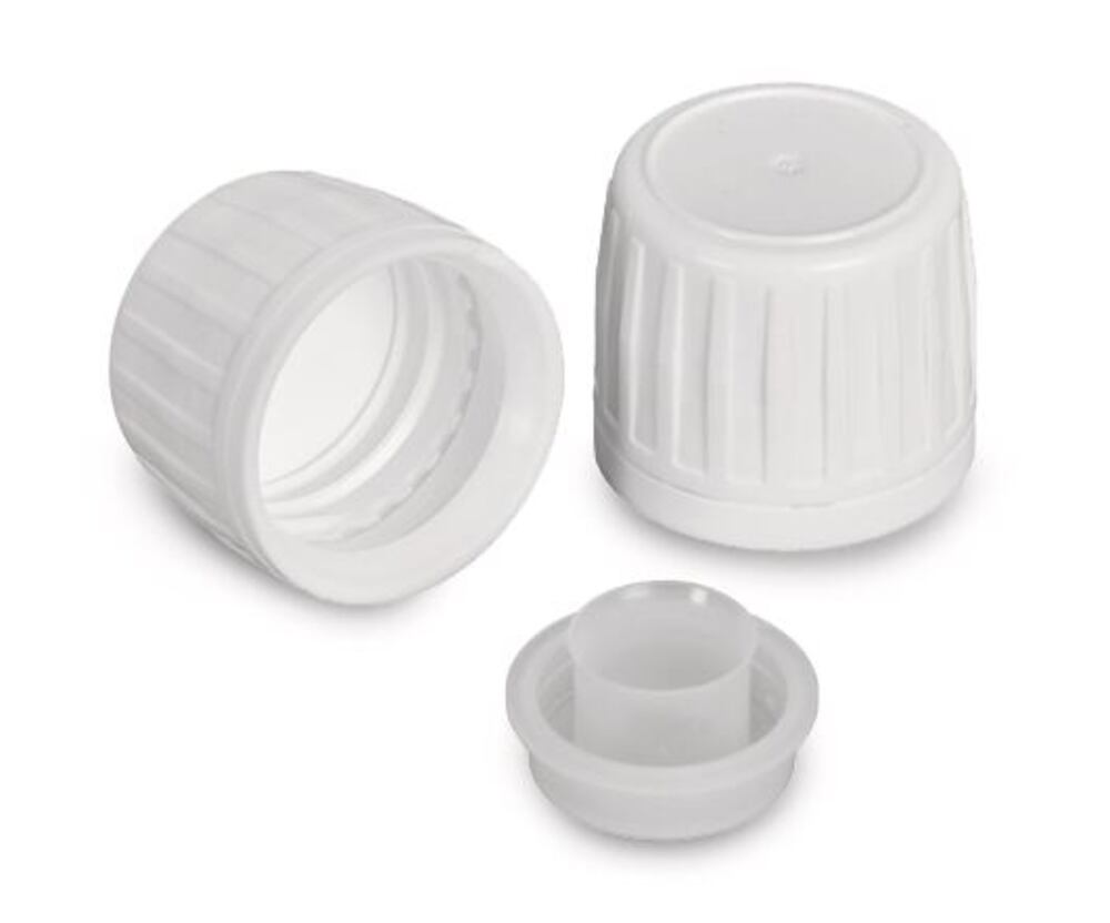 Tamper-evident cap, 28 mm, ROPP, , HDPE, for PET narrow mouth bottles - Luminix Health