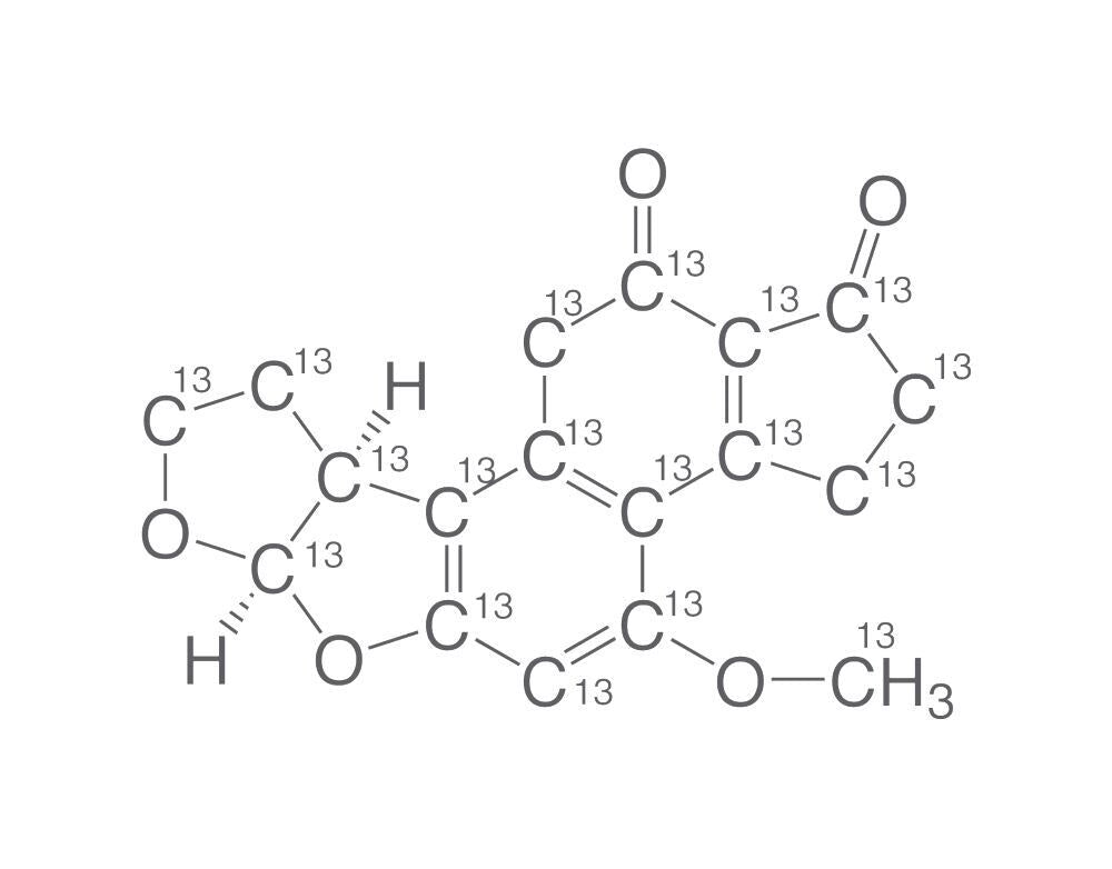 13C17-Aflatoxin B2, 0.5 µg/ml in acetonitrile, 1.2 ml, glass - Luminix Health