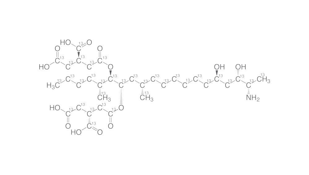 13C34-Fumonisin B2, 10 µg/ml in acetonitrile/water (1,1), 1.2 ml, glass - Luminix Health