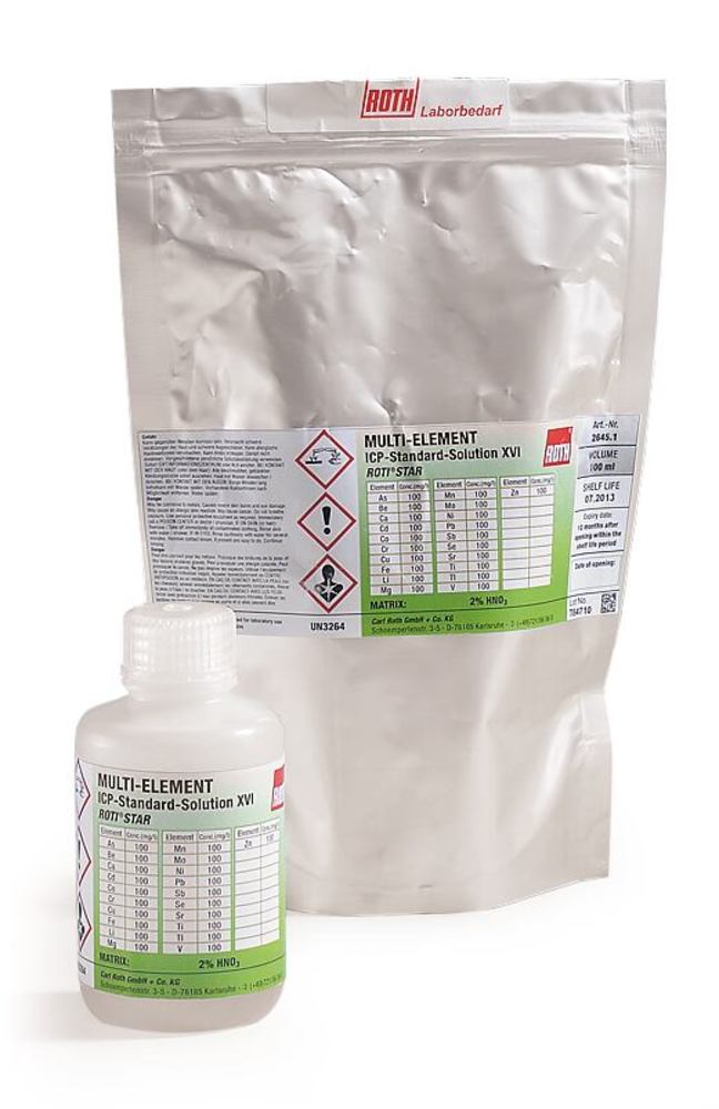 ICP Multi-Element Standard Solution, CR-41 ROTI®Star, 100 ml, HDPE - Luminix Health