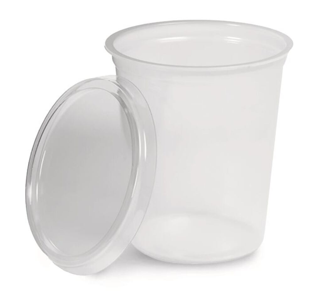 Lid for sample beaker, 200 ml, PET, Ø 73 mm, transparent, 1000 unit(s) - Luminix Health