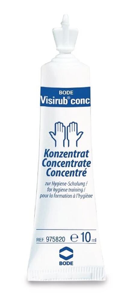 Visirub conc. hand hygiene training, Means for visualisation under UV light - Luminix Health