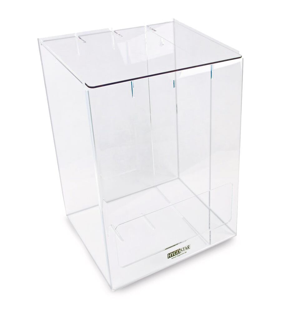 Duo acrylic multi-dispenser, 2 compart., W 300 x D 210 x H 380 mm, 1 unit(s) - Luminix Health