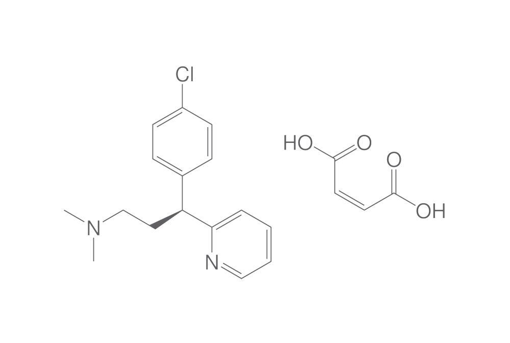 (S)-Chlorpheniramine maleate, min. 95 %, 2 g - Luminix Health