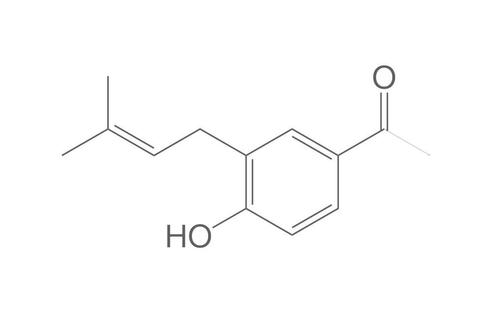 Image of 4-Hydroxy-3-(3-methyl-2-butenyl)acetophe