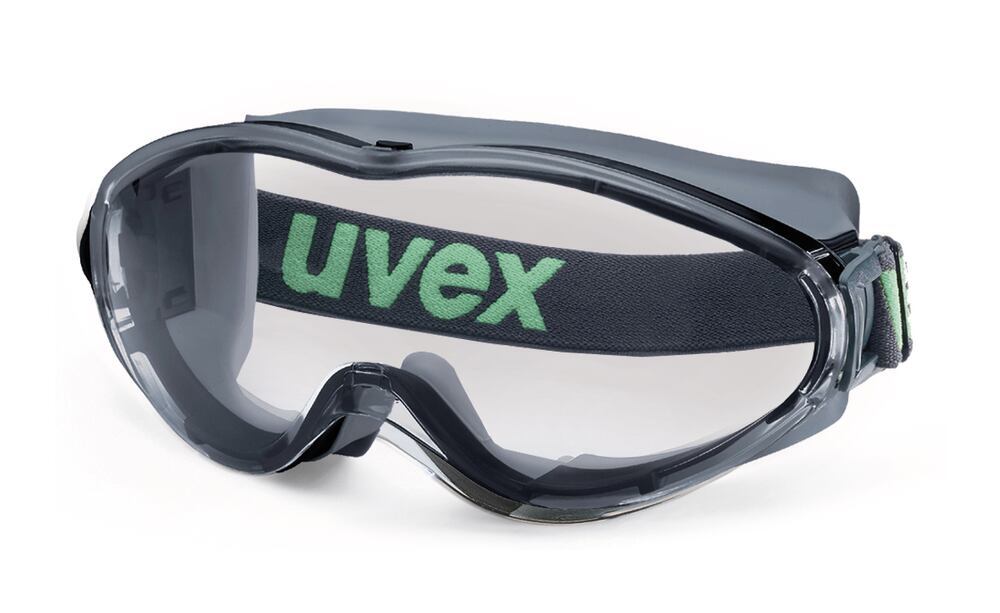 Image of UVEX ultrasonic full view goggles planet, Acc. to EN 166, EN 170, PC, grey/green - Luminix Health