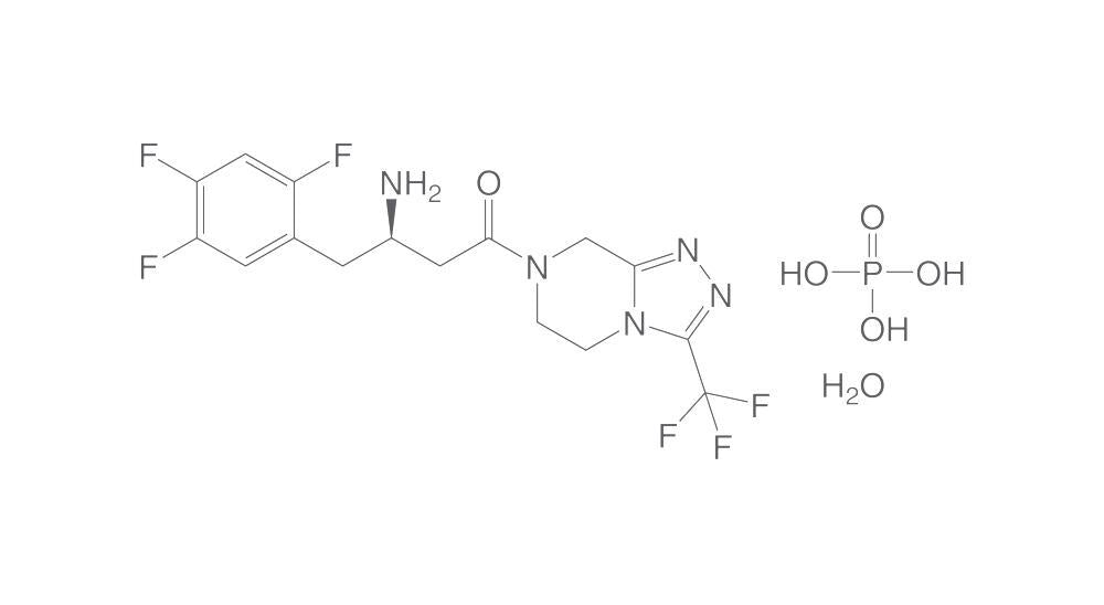 Image of Sitagliptin phosphate monohydrate, min. 95 %, BioScience Grade, 100 mg - Luminix Health
