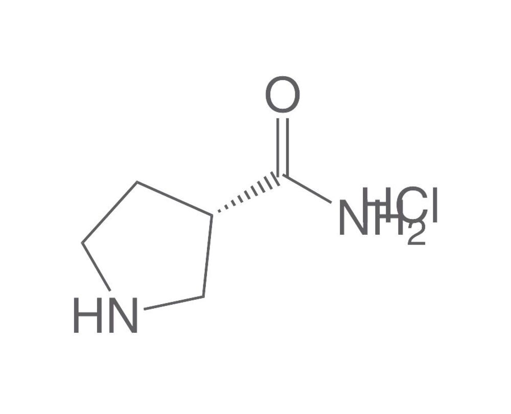 (S)-Pyrrolidine-3-carboxamide hydrochlor, ide, 100 mg - Luminix Health