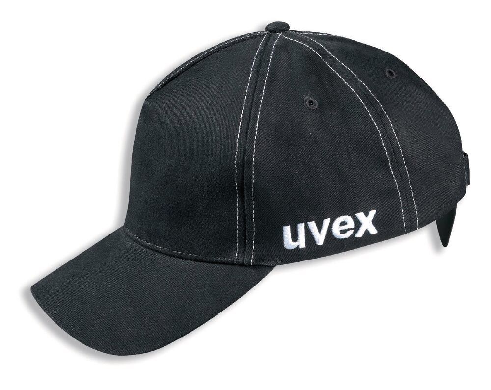 Bump cap uvex u-cap sport, EN 812, long peak, sz 60-63 cm, black, 1 unit(s) - Luminix Health