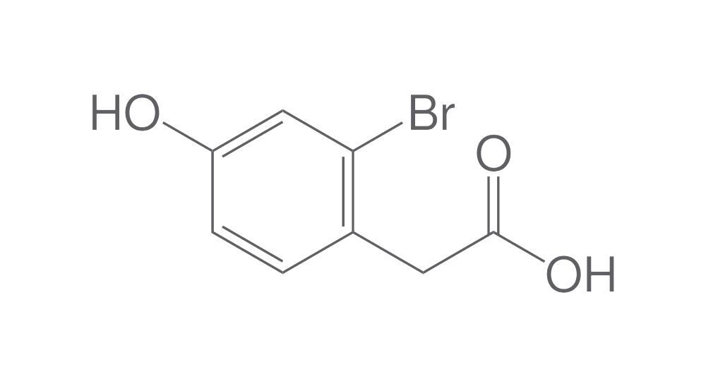 Image of 2-Bromo-4-hydroxyphenylacetic acid