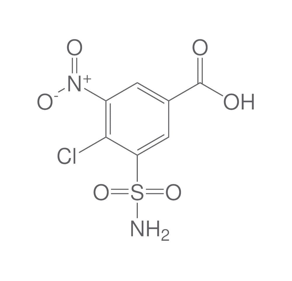 4-Chloro-3-nitro-5-sulfamoylbenzoic acid, 500 mg - Luminix Health