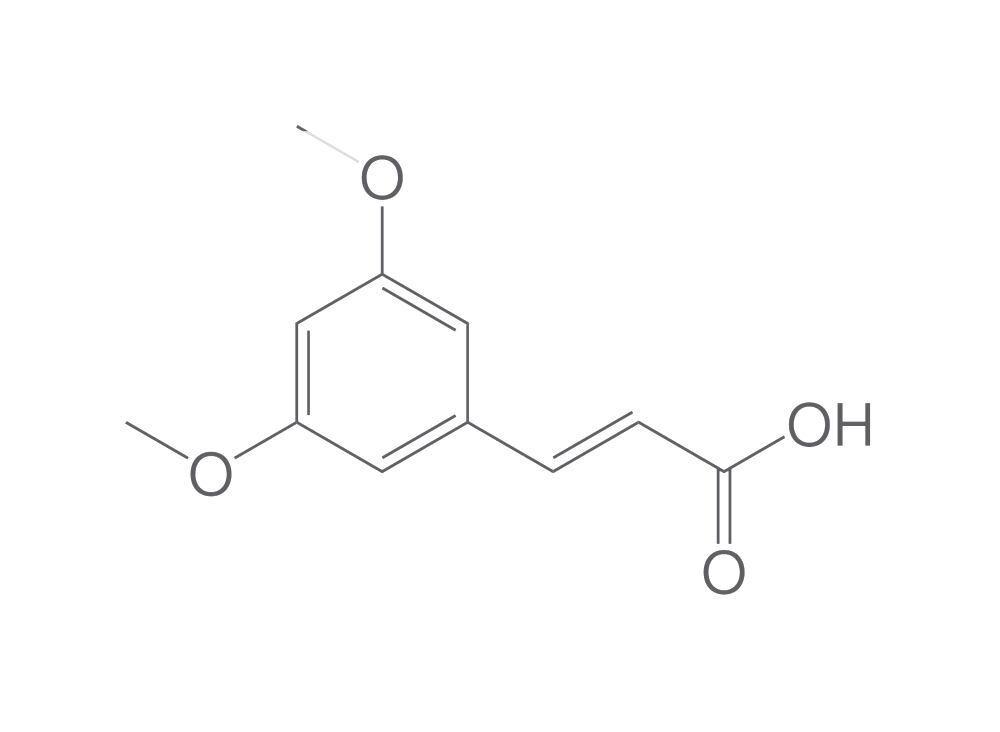 3,5-Dimethoxycinnamic acid, min. 95 %, 50 g - Luminix Health