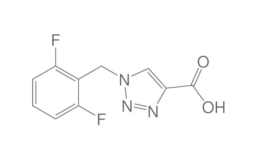 1-[(2,6-Difluorophenyl)methyl]-1H-1,2,3-, triazole-4-carboxylic acid, 100 mg - Luminix Health