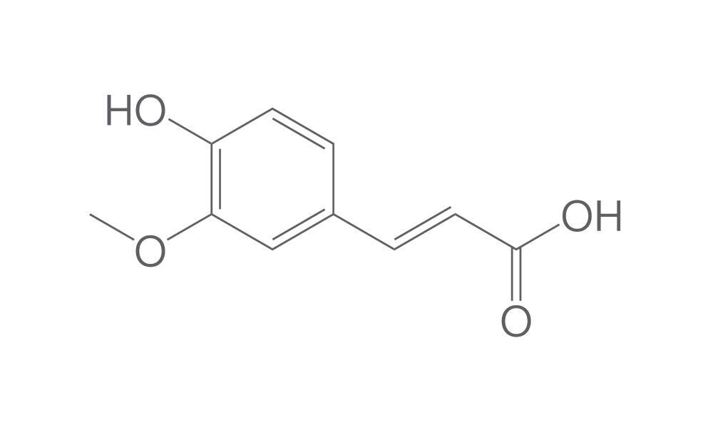 Ferulic acid, natural, min. 95 %, 100 g - Luminix Health