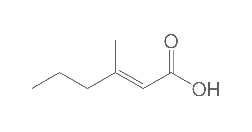Image of (2E)-3-Methyl-2-hexenoic acid