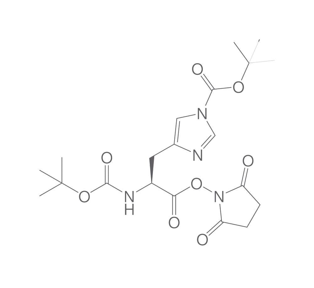 N-alpha,Nim-Bis-Boc-L-histidine N-hydrox, ysuccinimide ester, 1 g - Luminix Health