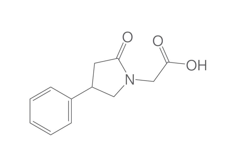 (2-Oxo-4-phenylpyrrolidin-1-yl)acetic ac, id, 100 mg - Luminix Health