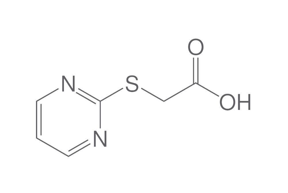 (2-Pyrimidylthio)acetic acid, min. 95 %, 1 g - Luminix Health