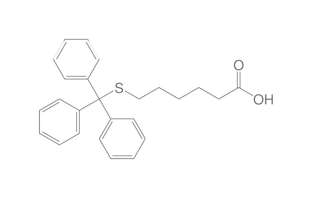 6-(Tritylthio)hexanoic acid, 100 mg - Luminix Health