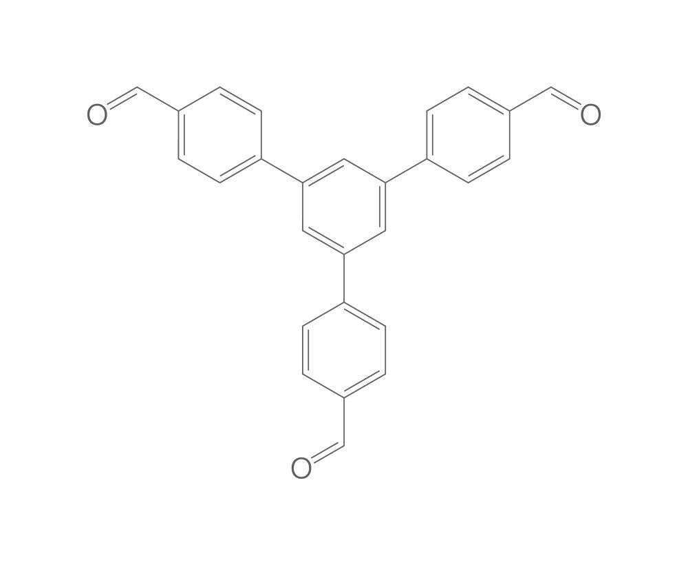 1,3,5-Tris(p-formylphenyl)benzene, min. 95 %, 500 mg - Luminix Health