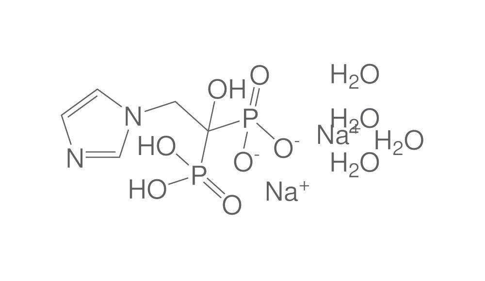Zoledronic acid, disodium salt, tetrahyd, rate, 25 mg - Luminix Health