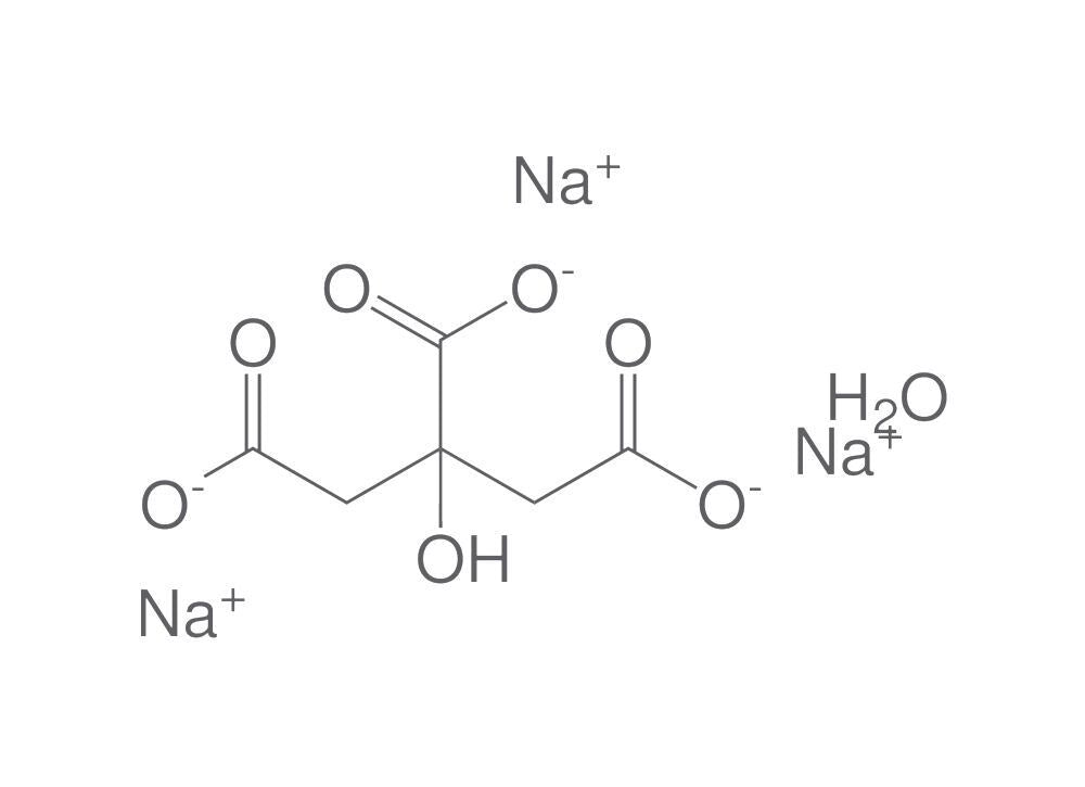 Sodium citrate tribasic hydrate, min. 95 %, 1 kg - Luminix Health