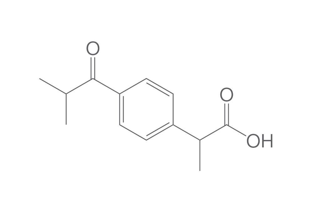 2-[4-(2-Methylpropanoyl)phenyl] propanoi, c acid, 1 mg - Luminix Health