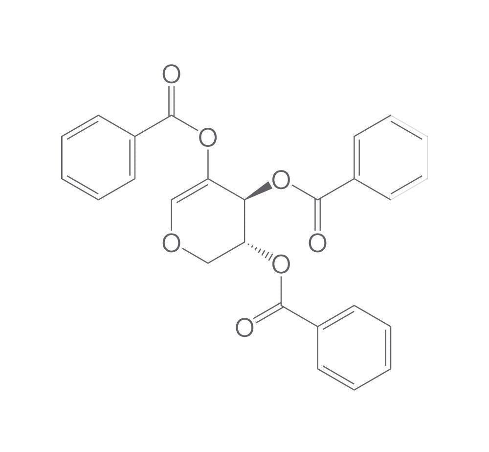 1,5-Anhydro-2,3,4-tri-O-benzoyl-D-threo-, pent-1-enitol, 250 mg - Luminix Health