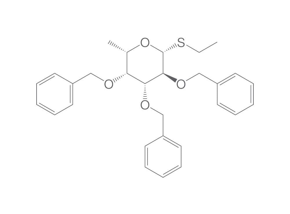 Ethyl 2,3,4-tri-O-benzyl-b-L-thiofucopyr, anoside, 10 g - Luminix Health