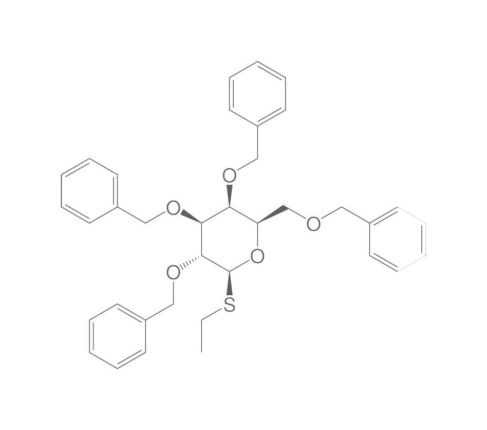 Ethyl 2,3,4,6-tetra-O-benzyl-β-D-thiogal, actopyranoside, 2 g - Luminix Health