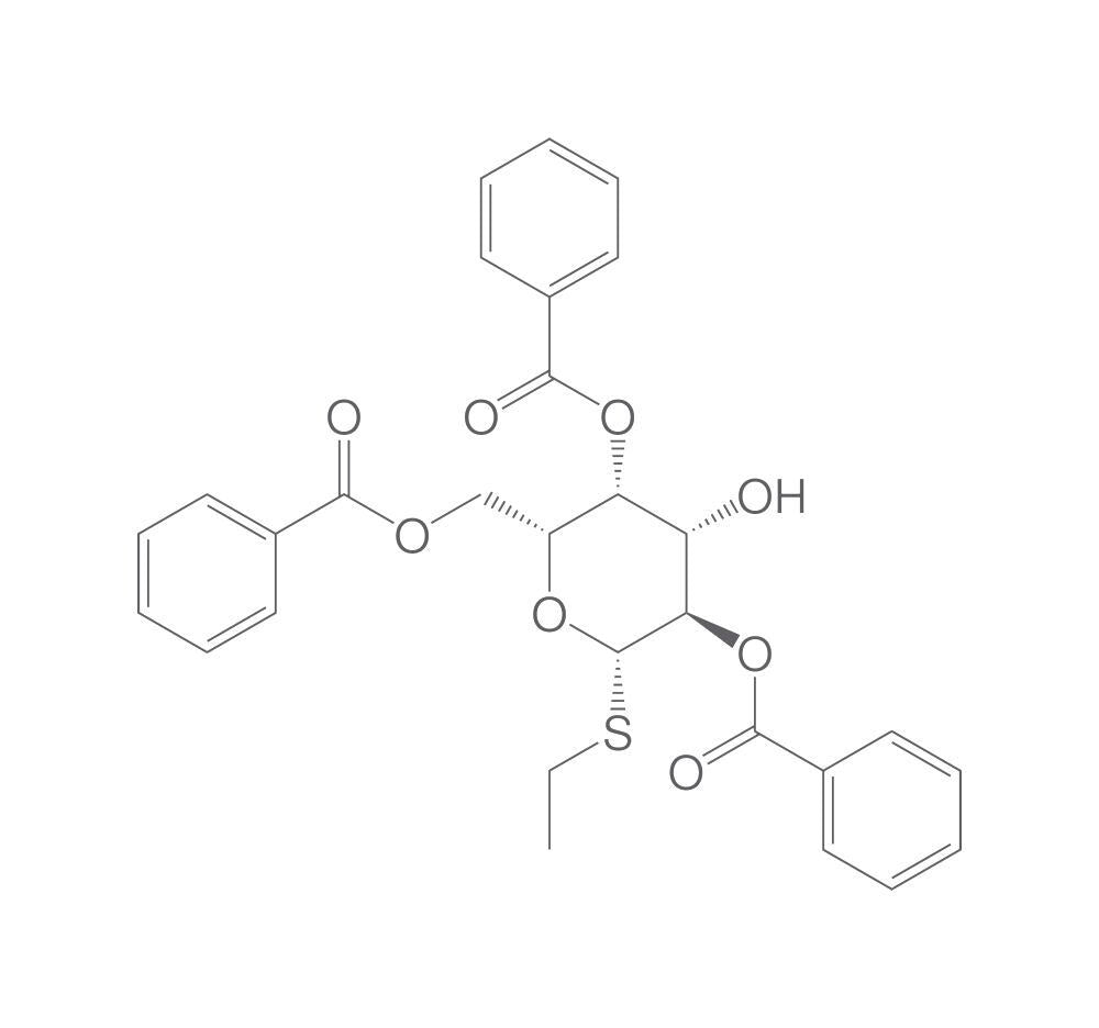 Ethyl 2,4,6-tri-O-benzoyl-b-D-thiogalact, opyranoside, 2 g - Luminix Health