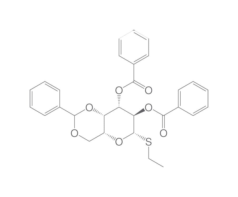 Ethyl 2,3-di-O-benzoyl-4,6-O-benzylidene, -β-D-thiogalactopyranoside, 1 g - Luminix Health