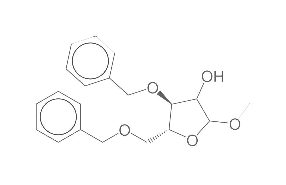 Image of Methyl 3,5-di-O-benzyl-D-xylofuranoside, min. 95 %, 1 g - Luminix Health